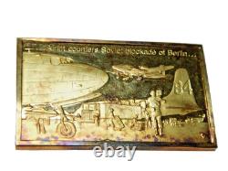 Gold Sterling silver Bar Airlift Counters Soviet Blockade Berlin Franklin Mint