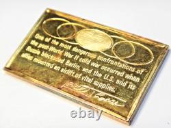 Gold Sterling silver Bar Airlift Counters Soviet Blockade Berlin Franklin Mint