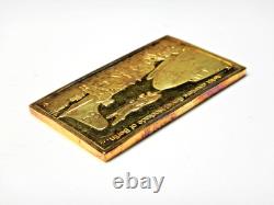 Gold Sterling silver Bar Airlift Counters Soviet Blockade Berlin Franklin Mint