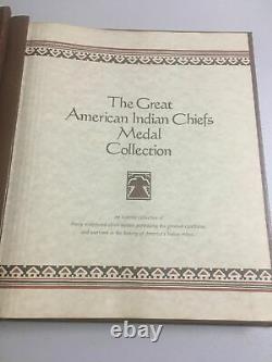 Great American Indian Chiefs Medal Collection Sterling Silver Coins Franklin