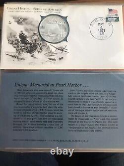 Great Historic Sites of America-28 Sterling Proof Commemorative Medals-Melt $588