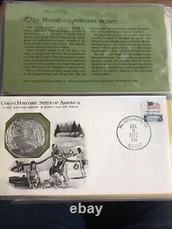 Great Historic Sites of America-28 Sterling Proof Commemorative Medals-Melt $588