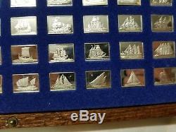 Great Sailing Ships History Mini Ingot Collection Sterling Silver Franklin Mint