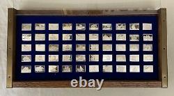 Great Sailing Ships Of History Franklin Mint 50 Bars Sterling Silver Ingot Set