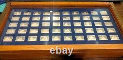 Great Sailing Ships Of History Franklin Mint 50 Bars Sterling Silver Ingot Set