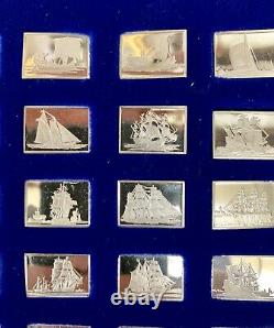 Great Sailing Ships Of History Franklin Mint 50 Bars Sterling Silver Ingot Set