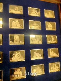 Great Sailing Ships Of History Franklin Mint 50 Bars Sterling Silver Ingot Set