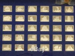 Great Sailing Ships of History Mini Sterling Silver Ingot Collection 50 pc Set