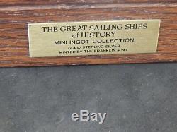 Great Sailing Ships of History Mini Sterling Silver Ingot Collection 50 pc Set