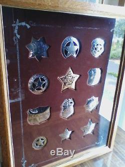 Great Western Lawmen Franklin Mint Sterling Silver Law Enforcement Badges- 1987