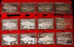 Greatest Corvettes Of All Time 24 Large Sterling Silver Ingots Franklin Mint