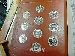HISTORY of the CIVIL WAR Sterling Silver 50 Coin Book Franklin Mint