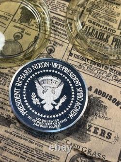 HUGE 197 Grams. 925 Sterling Silver Franklin Mint Richard Nixon/Spiro Agnew