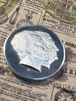 HUGE 197 Grams. 925 Sterling Silver Franklin Mint Richard Nixon/Spiro Agnew