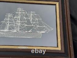 Handmade Sterling Silver Clipper Ship Cutty Sark Franklin Mint 1976