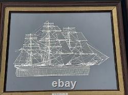 Handmade Sterling Silver Clipper Ship Cutty Sark Franklin Mint 1976