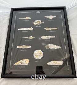 Harley Davidson Franklin Mint Sterling Silver Tank Insignia Emblems