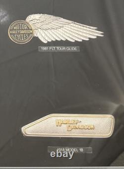 Harley Davidson Franklin Mint Sterling Silver Tank Insignia Emblems