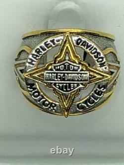 Harley Davidson Men's Two Tone Star Ring by Franklin Mint