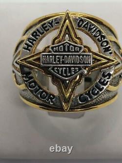 Harley Davidson Men's Two Tone Star Ring by Franklin Mint