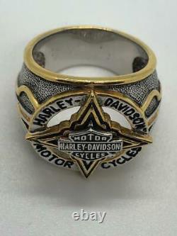 Harley Davidson Men's Two Tone Star Ring by Franklin Mint