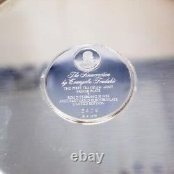 Heavy Franklin Mint Sterling Silver Resurrection of Jesus 1973 Numbered 2405