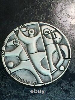 Helleberg Sports in Sweden Franklin Mint Sterling Silver Medal 1971