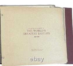 History of World's Greatest Battles Collection Sterling Silver Coins With Stamps