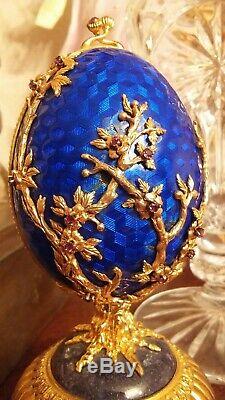Igor Carl The Faberge Musical Firebird Egg. 925 Sterling Silver Franklin Mint