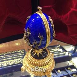 Igor Carl The Faberge Musical Firebird Egg. 925 Sterling Silver Franklin Mint