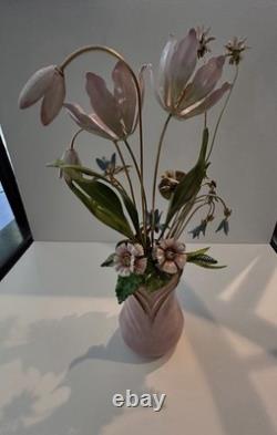 Imperial House Floral Faberge 1986 and Gorham Sterling Silver Plate Heart