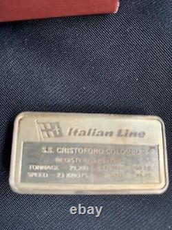 Italian Line-Franklin Mint-Michelangelo-Leonardo-Colombo- Sterling Silver ingots