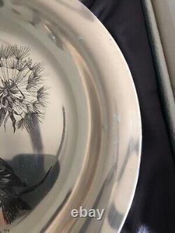 James Franklin National Audubon Society Sterling Silver The Goldfinch Plate 1972