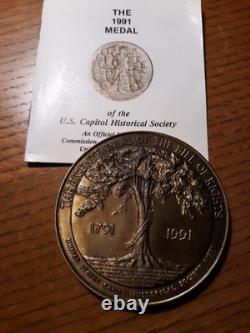 James Madison Father of the Bill of Rights & J. Adams silver and bronze medals