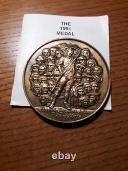 James Madison Father of the Bill of Rights & J. Adams silver and bronze medals