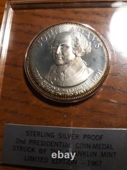 James Madison Father of the Bill of Rights & J. Adams silver and bronze medals