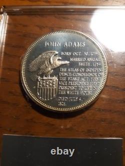 James Madison Father of the Bill of Rights & J. Adams silver and bronze medals