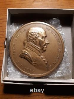 James Madison Father of the Bill of Rights & J. Adams silver and bronze medals