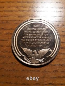 James Madison Father of the Bill of Rights & J. Adams silver and bronze medals