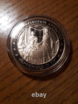 James Madison Father of the Bill of Rights & J. Adams silver and bronze medals