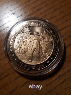 James Madison Father of the Bill of Rights & J. Adams silver and bronze medals