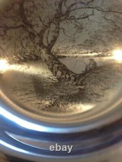 James Wyeth, Along the Brandywine, Solid. 925 Sterling Silver Collector Plate