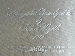 James Wyeth Solid Sterling Silver 8 Plate Along The Brandywine Limited Franklin