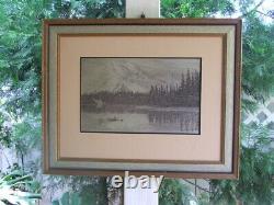 Jamie Wyeth Northwest Mountains Etched in Sterling Silver, Franklin Mint 1977