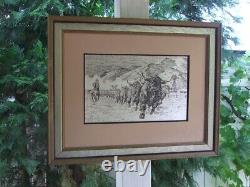 Jamie Wyeth Southwest Ranch Etched in Sterling Silver, the Franklin Mint 1978