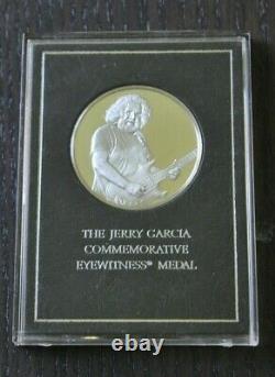 Jerry Garcia Eyewitness Commemorative Medal Sterling Silver Coin Franklin Mint