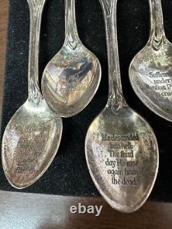 Jesus and the 12 Apostles Sterling Silver Spoons Franklin Mint Apostle Set