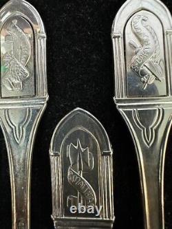 Jesus and the 12 Apostles Sterling Silver Spoons Franklin Mint Apostle Set