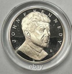 John F Kennedy Sterling Silver Proof Round. 925 Franklin Mint 66.5g