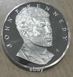 John F Kennedy Sterling Silver Proof Round. 925 Franklin Mint 66.5g